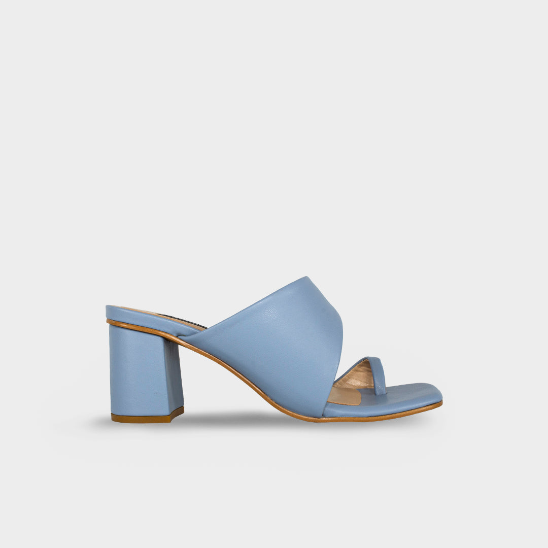 Elena Mules (Blue) – Zanea Shoes